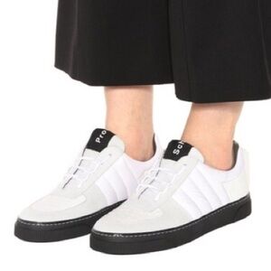 Proenza Schouler White and Gray Low-Top Sneakers